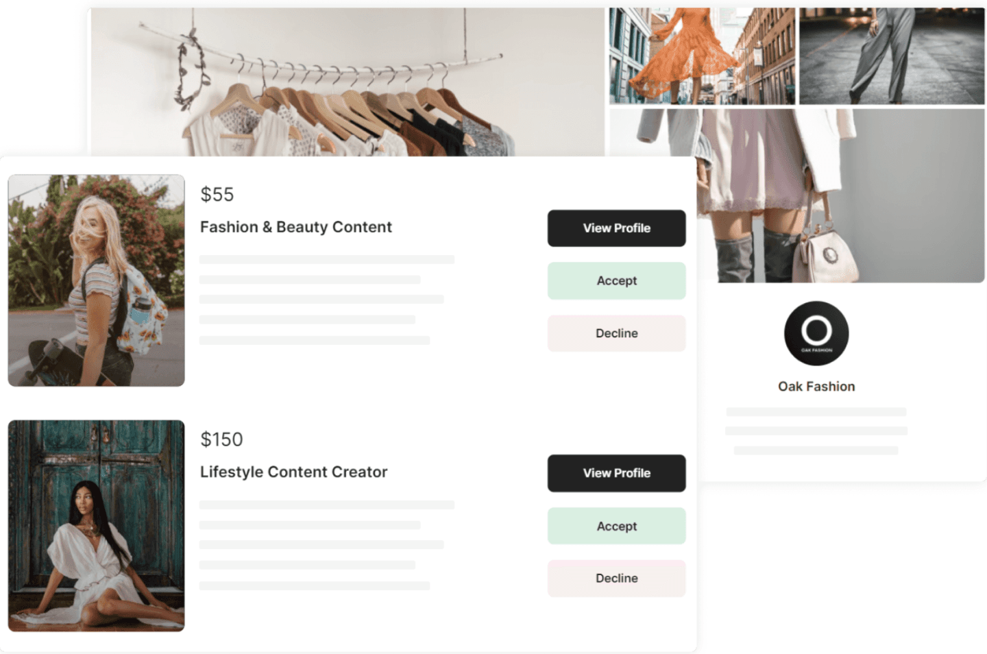 Collabstr influencer marketing platform dashboard 2026